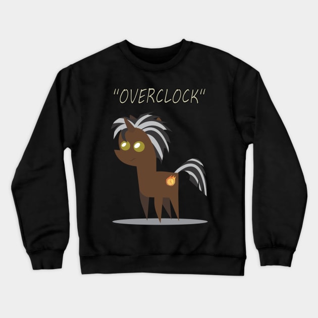 Chibi OverClock Crewneck Sweatshirt by AssassinBunny